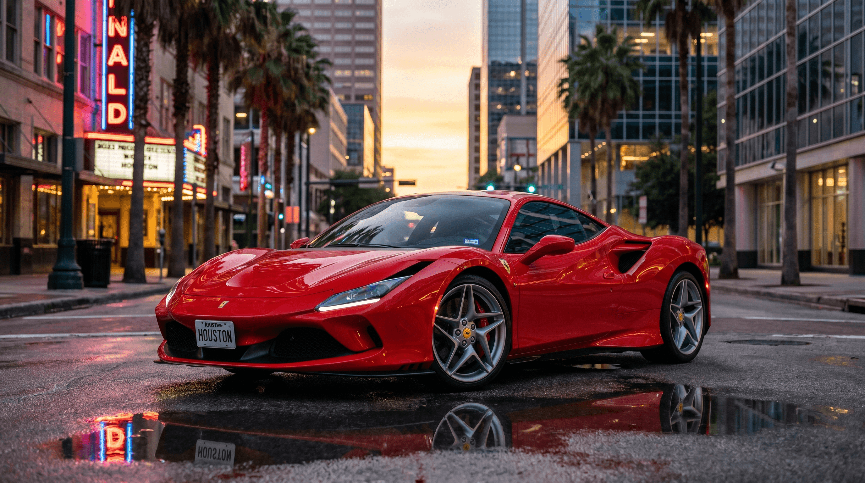 Ferrari F8 Tributo rental in Houston