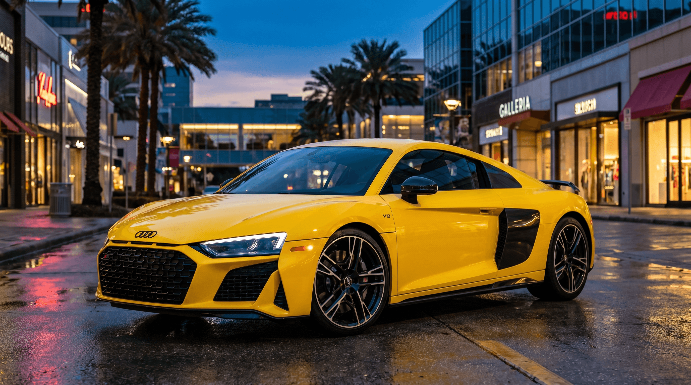 Audi R8 V10 Performance rental in Houston